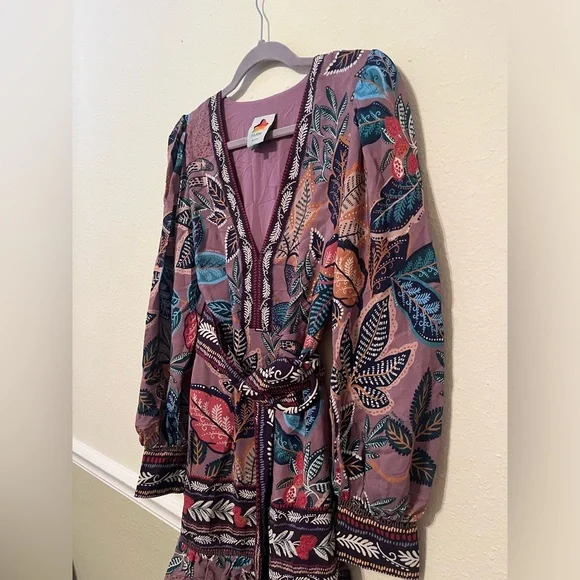 FARM Rio Multicolor Leaf Print Dress - Picture 2 of 10